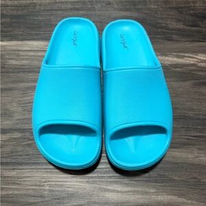 Cat & Jack Bright Blue Slide Sandals